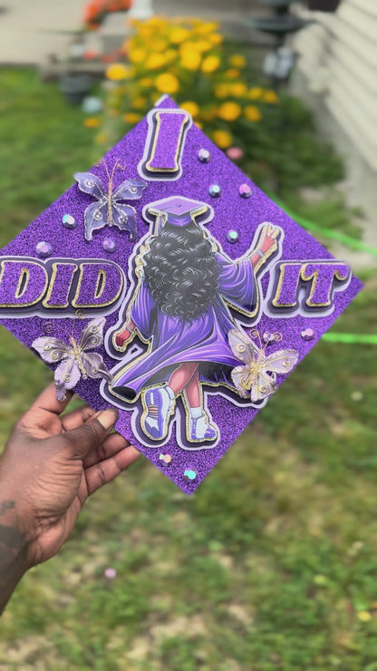 Custom Graduation Cap Topper (cap not included)